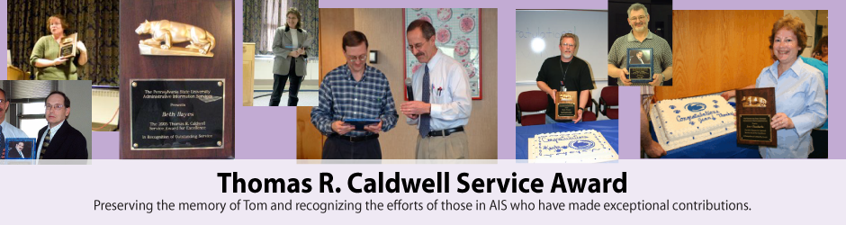 Thomas R. Caldwell Service Award for Excellence